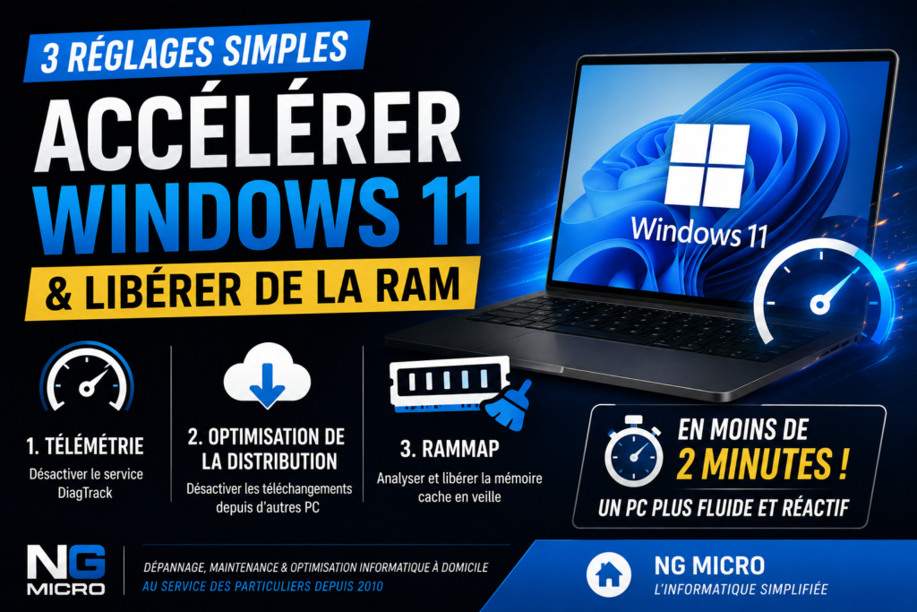 Accélérer Windows 11 et libérer de la RAM avec 3 réglages